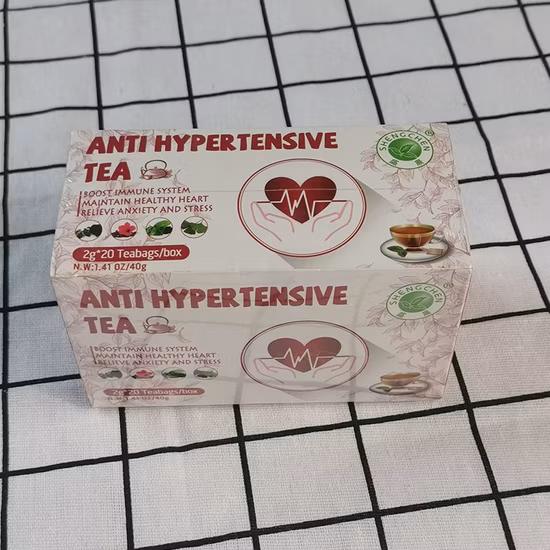 Etiqueta privada Salud Té de hierbas Té antihipertensivo para bajar la presión arterial Té
